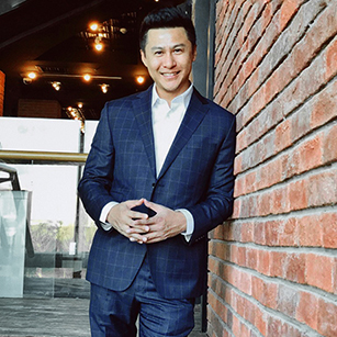 藍(lán)色窗格西裝定制