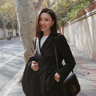 女士休閑雙排扣同款西服定制