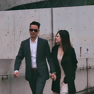 男士黑色窗格同款西服定制