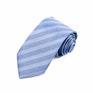 淺藍(lán)色斜紋商務(wù)領(lǐng)帶